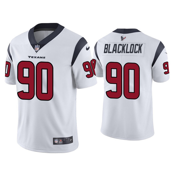 Men's Houston Texans #90 Ross Blacklock White Vapor Untouchable Limited Stitched Jersey
