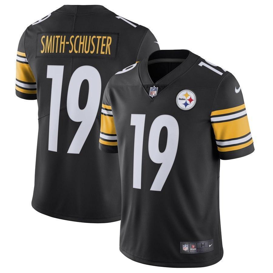 Men's Nike Pittsburgh Steelers #19 JuJu Smith-Schuster Black Vapor Untouchable Limited Stitched NFL Jersey