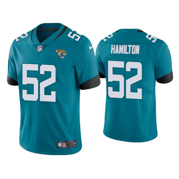 Men's Jacksonville Jaguars #52 Davon Hamilton Blue Vapor Untouchable Limited Stitched Jersey