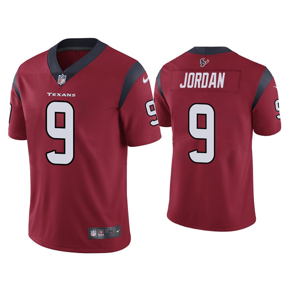 Men's Houston Texans #9 Brevin Jordan Red Vapor Untouchable Limited Stitched Jersey