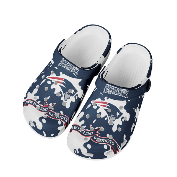 Men's New England Patriots Bayaband Clog Shoes 003