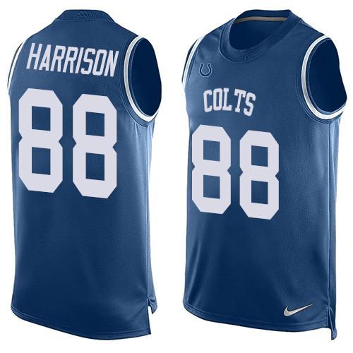 Men's Indianapolis Colts ACTIVE PLAYER Custom Royal Limited Tank Top Stitched Jersey