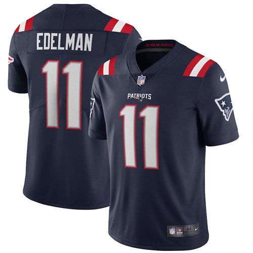 Men's New England Patriots #11 Julian Edelman Navy 2020 Vapor Untouchable Limited Stitched NFL Jersey