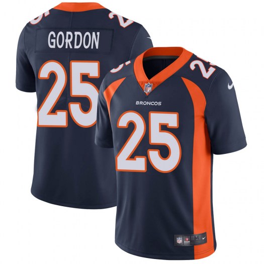 Men's Denver Broncos #25 Melvin Gordon Navy Vapor Untouchable Limited Stitched NFL Jersey