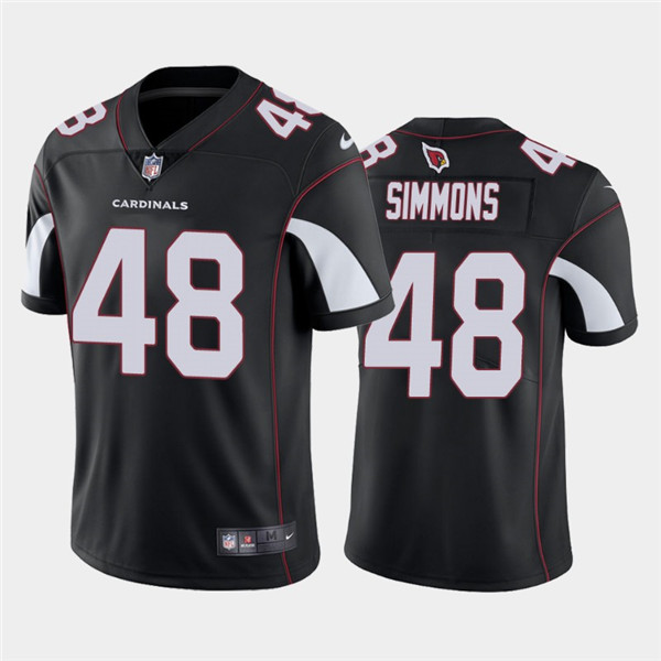 Men's Arizona Cardinals #48 Isaiah Simmons 2020 Black Limited Stitched NFL Jersey