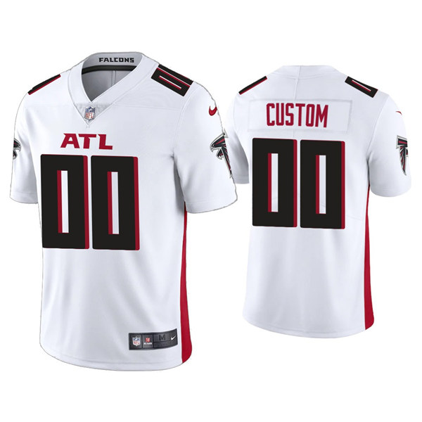 Men's Atlanta Falcons 2020 White Active Player Custom Limited Stitched NFL Jersey (Check description if you want Women or Youth size)