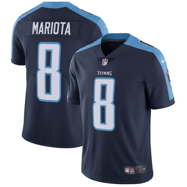 Men's Tennessee Titans #8 Marcus Mariota Nike Navy Vapor Untouchable Limited Stitched NFL Jersey