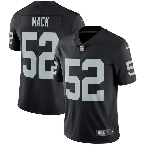 Men's Oakland Raiders #52 Khalil Mack Nike Black Vapor Untouchable Limited Stitched NFL Jersey