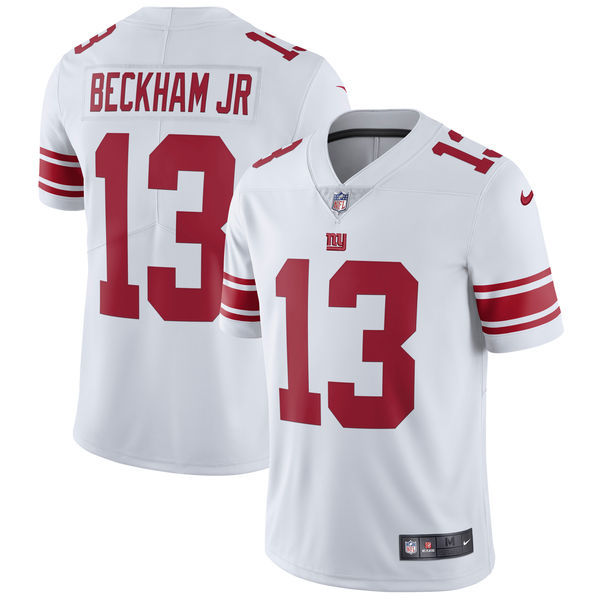 Men's New York Giants #13 Odell Beckham Jr Nike White Vapor Untouchable Limited Stitched NFL Jersey