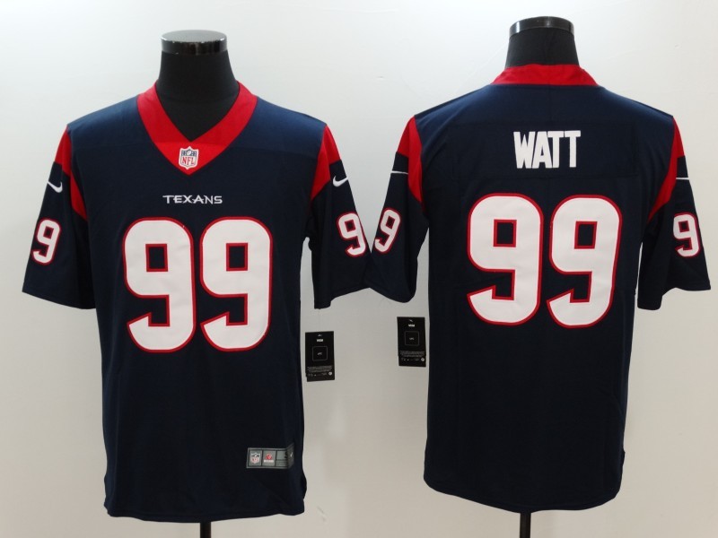 Men's Houston Texans #99 J.J. Watt Nike Navy Vapor Untouchable Limited Stitched NFL Jersey