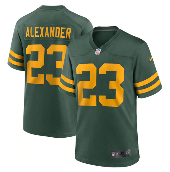 Men's Green Bay Packers #23 Jaire Alexander Green Stitched Jersey