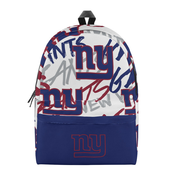 New York Giants All Over Print Cotton Backpack 001