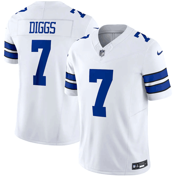 Men's Dallas Cowboys #7 Trevon Diggs White 2023 F.U.S.E. Limited Stitched Football Jersey