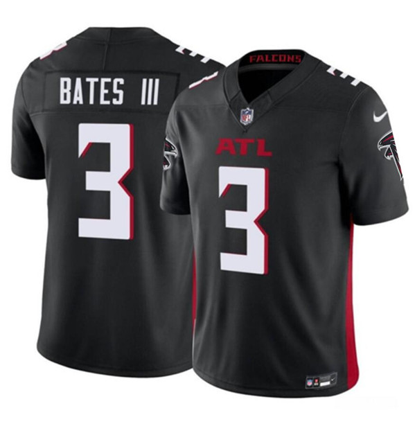 Men's Atlanta Falcons #3 Jessie Bates III Black 2023 F.U.S.E. Vapor Untouchable Limited Football Stitched Jersey