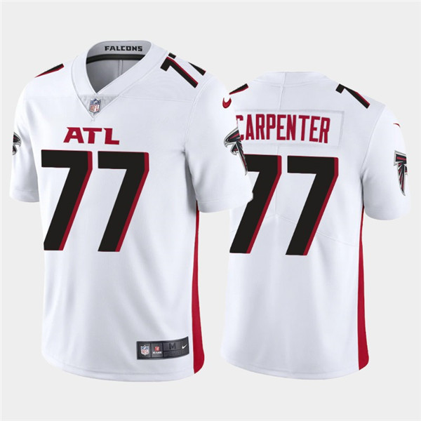 Men's Atlanta Falcons #77 James Carpenter 2020 White Vapor Untouchable Limited Stitched NFL Jersey
