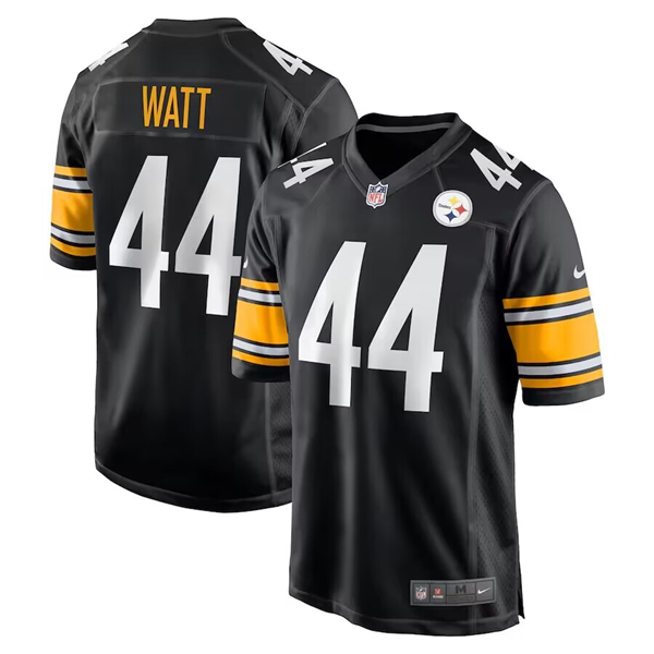 Men's Pittsburgh Steelers #44 Derek Watt Black Football Stitched Game Jersey