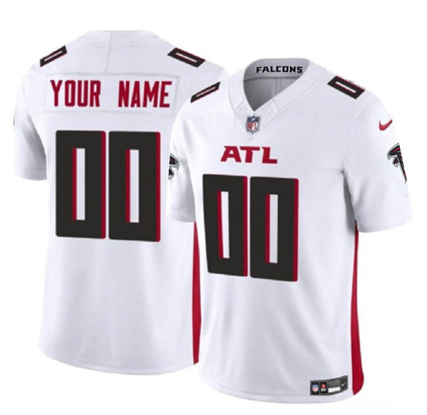 Men's Atlanta Falcons ACTIVE PLAYER Custom White 2023 F.U.S.E. Vapor Untouchable Limited Football Stitched Jersey