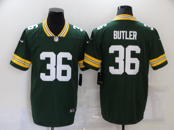 Men's Green Bay Packers #36 Leroy Butler 2021 Green Legend Stitched Football Jersey