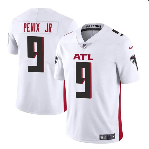 Men's Atlanta Falcons #9 Michael Penix Jr White 2024 Draft Vapor Untouchable Limited Football Stitched Jersey