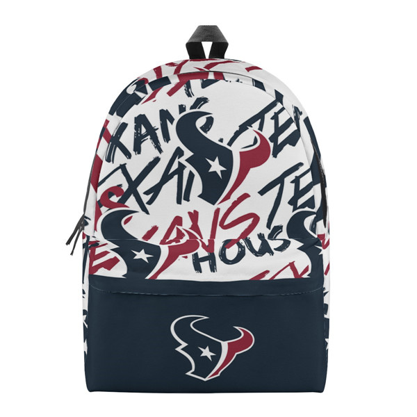 Houston Texans All Over Print Cotton Backpack 001