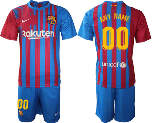 Men's Barcelona Custom Jersey With Shorts