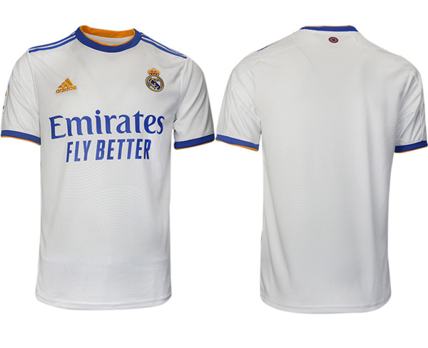 Men's Real Madrid 2021/22 White Home Soccer Jersey