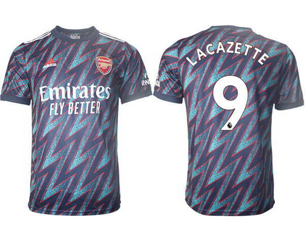 Arsenal F.C #9 Lacazette Away Soccer Jersey