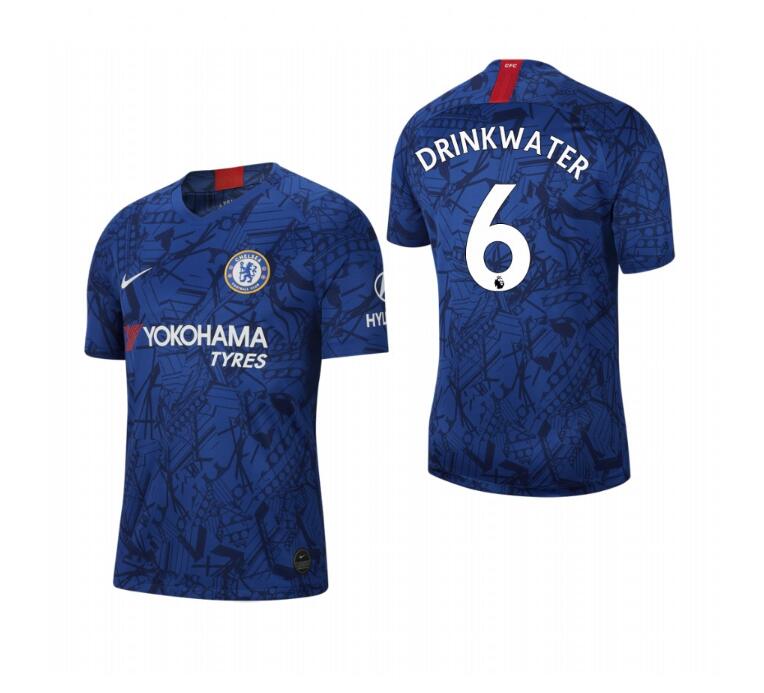 Men's Chelsea #6 Danny Drinkwater Blue 2019 Soccer Club Home Official Jersey