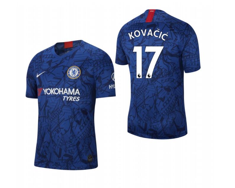 Men's Chelsea #17 Mateo Kovacic Blue 2019 Soccer Club Home Official Jersey