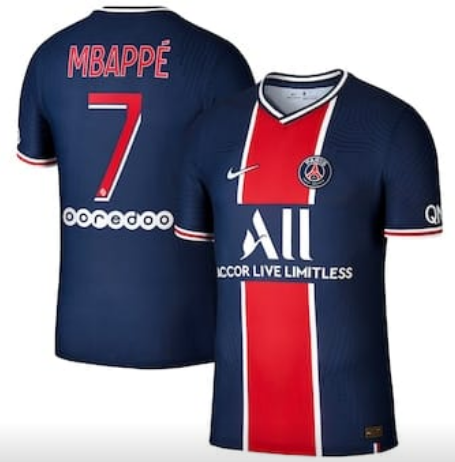 Men's France #7 Kylian Mbappé 2019/20 Home Paris Saint-Germain Vapor Match Navy Jersey