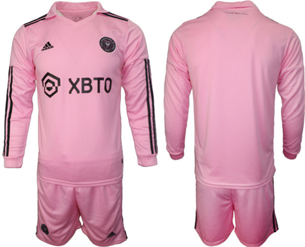Men's Inter Miami CF Blank 2023/24 Pink Home Soccer Jersey Suit