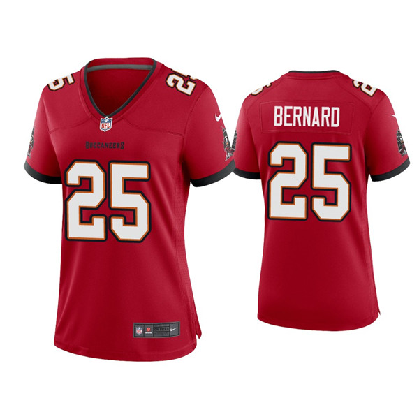 Women's Tampa Bay Buccaneers #25 Giovani Bernard Red 2021 Limited Stitched Jersey(Run Small)