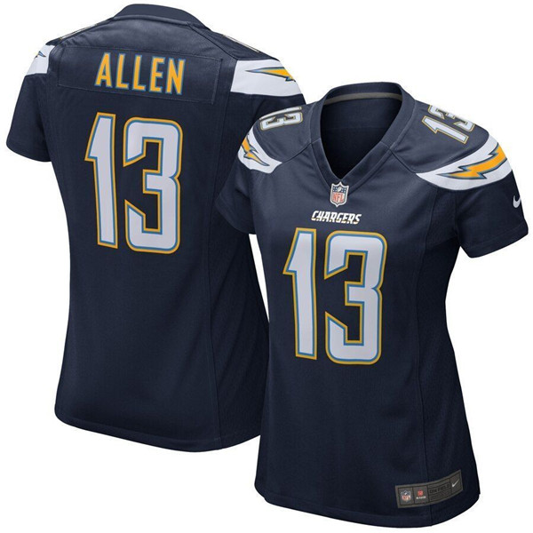 Women's Los Angeles Chargers #13 Keenan Allen Navy Vapor Untouchable Limited Stitched Jersey(Run Small)