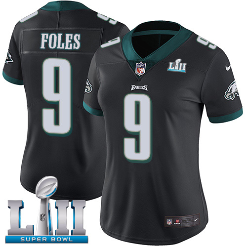 Women's Philadelphia Eagles #9 Nick Foles Black Super Bowl LII Bound Game Stitched NFL Jersey