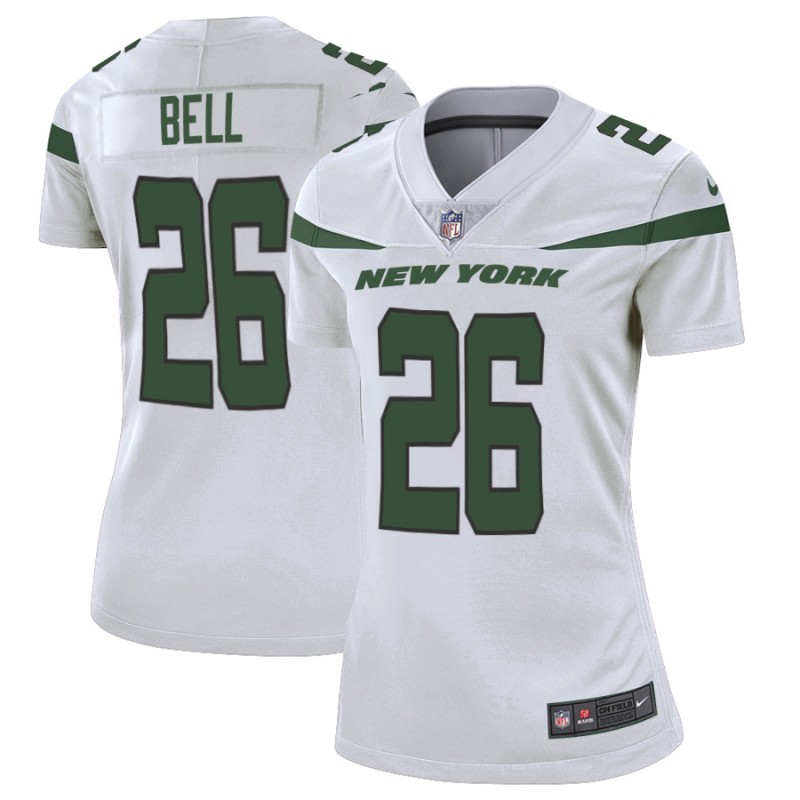 Women's New York Jets #26 Le'Veon Bell White Vapor Untouchable Limited Stitched NFL Jersey