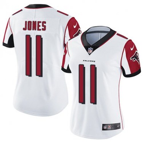 Women's Atlanta Falcons #11 Julio Jones White Vapor Untouchable Limited Stitched NFL Jersey(Run Small)