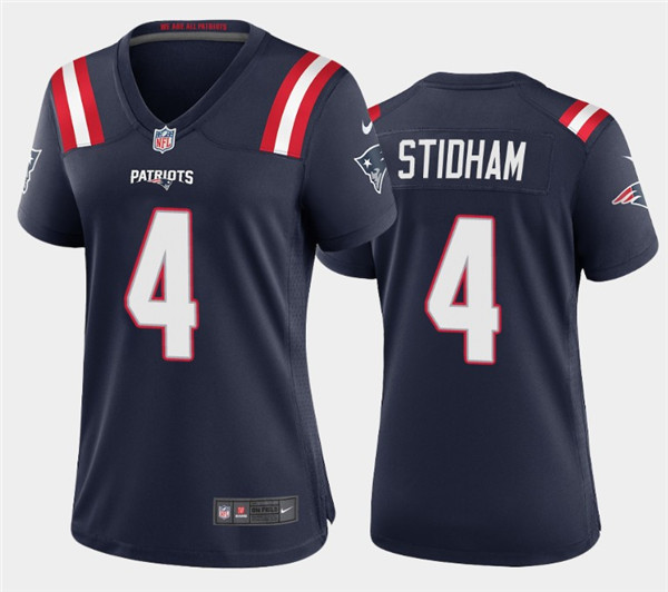 Women's New England Patriots #4 Jarrett Stidham 2020 Navy Stitched Jersey(Run Small)
