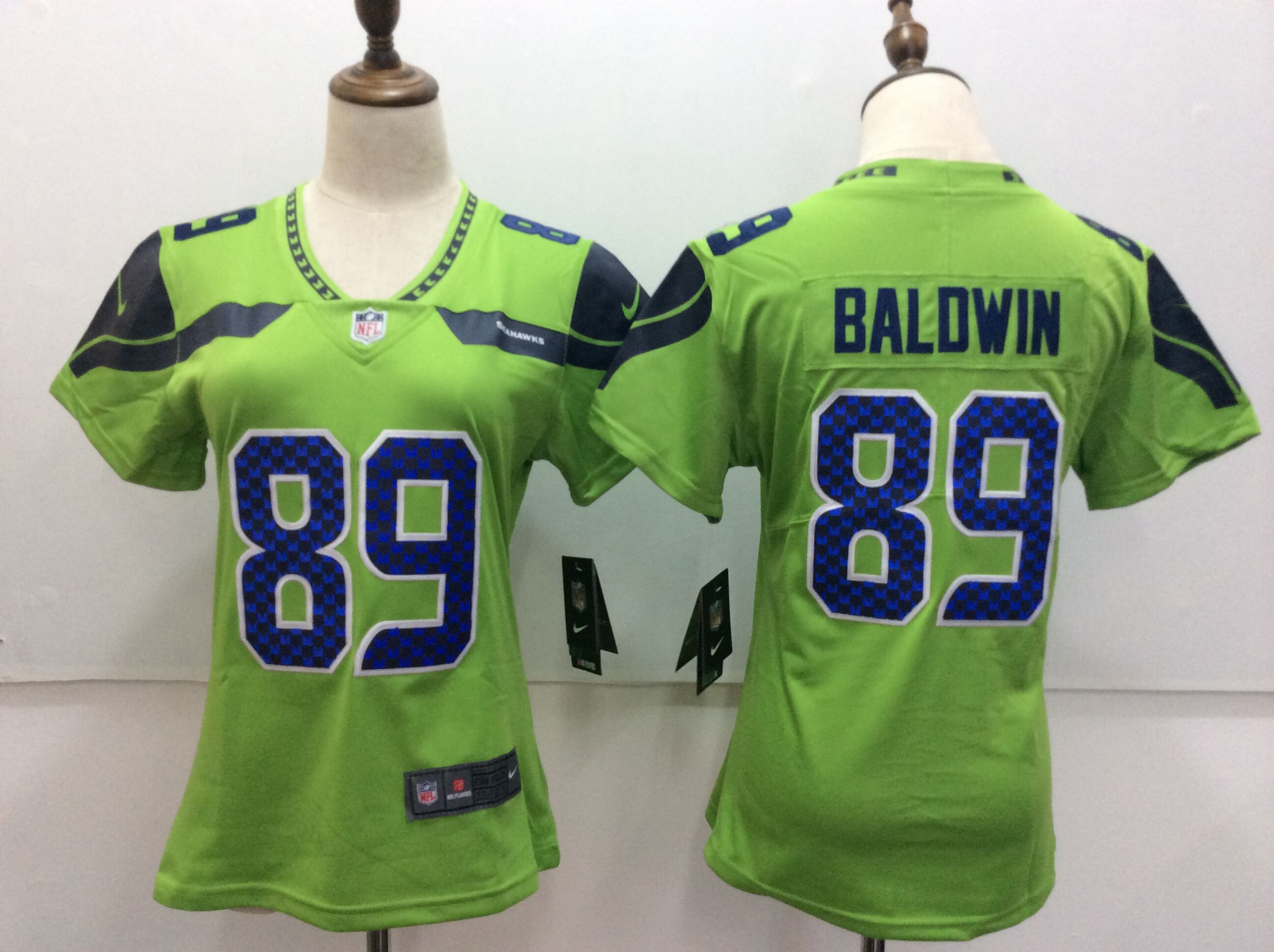 Women's Nike Seattle Seahawks #89 Doug Baldwin Green Untouchable Limited Stitched NFL Jersey