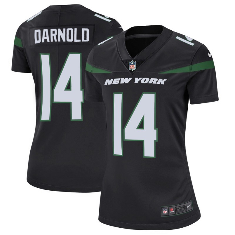 Women's New York Jets #14 Sam Darnold Black Vapor Untouchable Limited Stitched NFL Jersey
