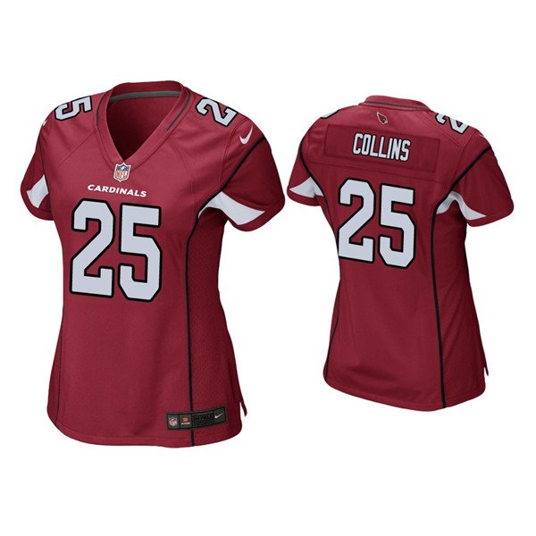Women's Arizona Cardinals #25 Zaven Collins Red Stitched Jersey(Run Small)
