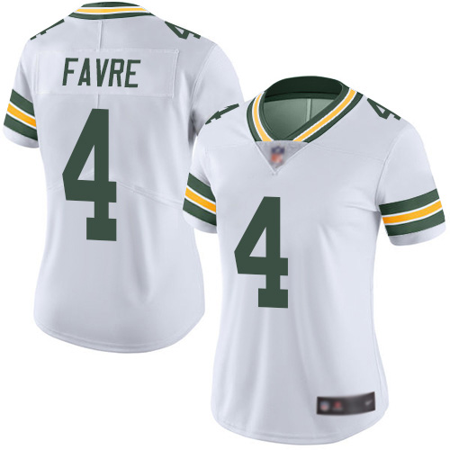 Women's Green Bay Packers #4 Brett Favre Vapor Untouchable Limited Stitched NFL Jersey(Run Small)