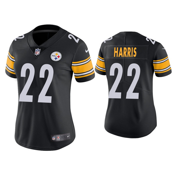 Women's Pittsburgh Steelers #22 Najee Harris Black Vapor Untouchable Limited Stitched Jersey(Run Small)