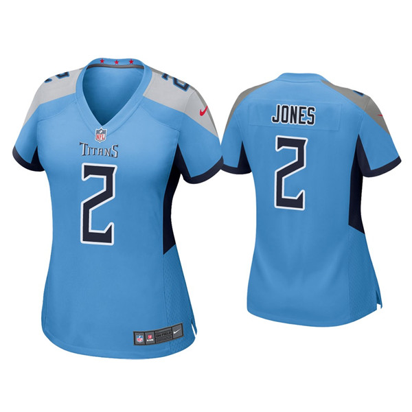 Women's Tennessee Titans #2 Julio Jones Blue Vapor Untouchable Limited Stitched Football Jersey(Run Small)