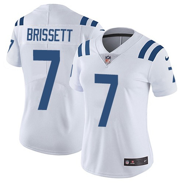 Women's Colts #7 Jacoby Brissett White Vapor Untouchable Limited Stitched NFL Jersey