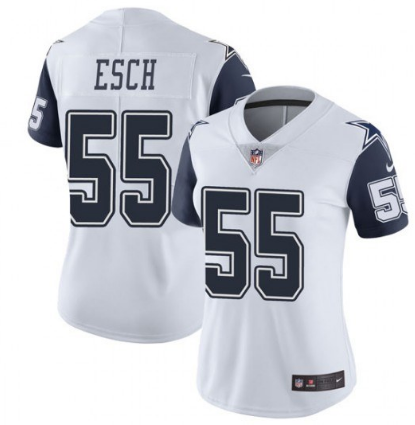 Women's Cowboys #55 Leighton Vander Esch White Vapor Untouchable Limited Stitced NFL Jersey
