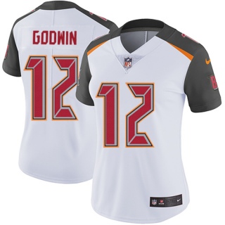 Women's Tampa Bay Buccaneers #12 Chris Godwin White Vapor Untouchable Limited Stitched NFL Jersey(Run Small)