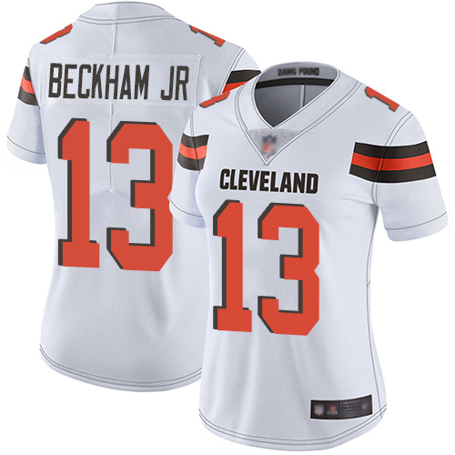 Women's Cleveland Browns #13 Odell Beckham Jr. Brown Vapor Untouchable Limited Stitched NFL Jersey(Run Small)