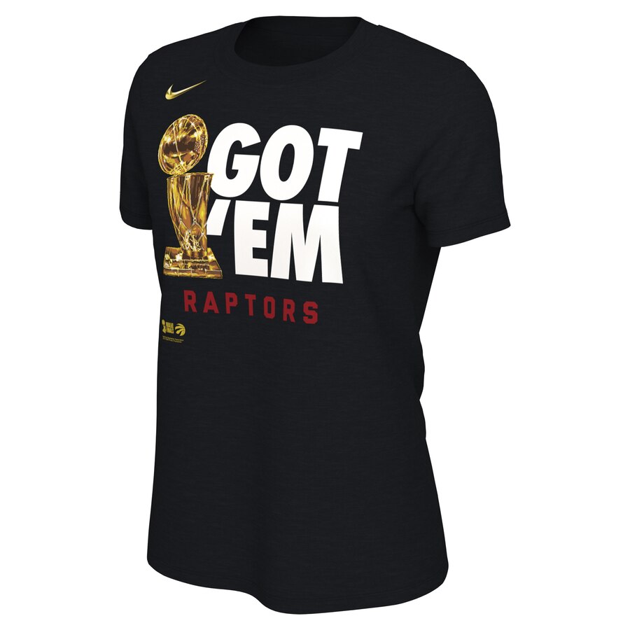 Women's Toronto Raptors Black 2019 NBA Finals Champions Celebration Parade T-Shirt