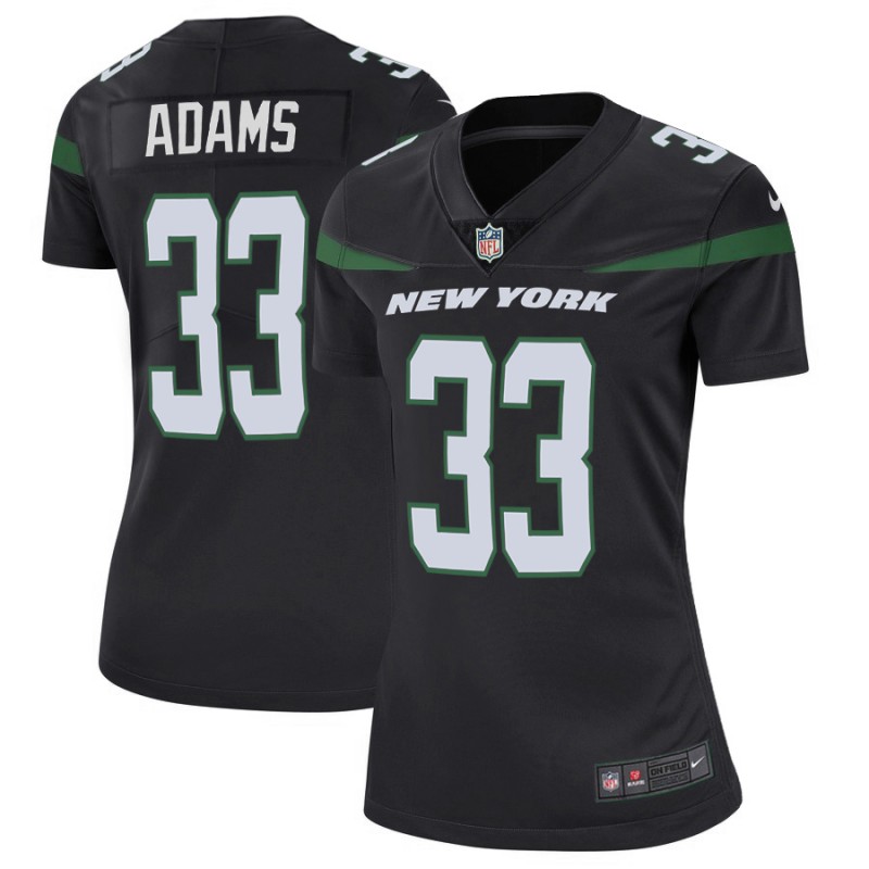 Women's New York Jets #33 Jamal Adams Black Vapor Untouchable Limited Stitched NFL Jersey