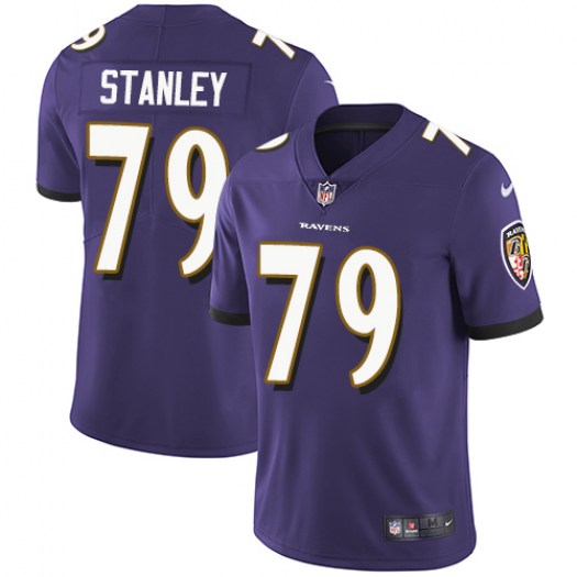 Men's Baltimore Ravens #79 Ronnie Stanley Purple Vapor Untouchable Limited Stitched NFL Jersey